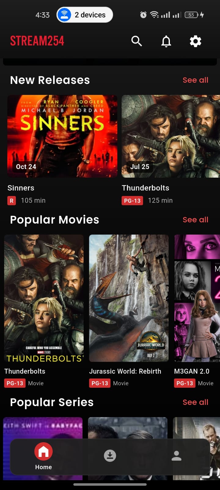 Stream+254 App Screenshot